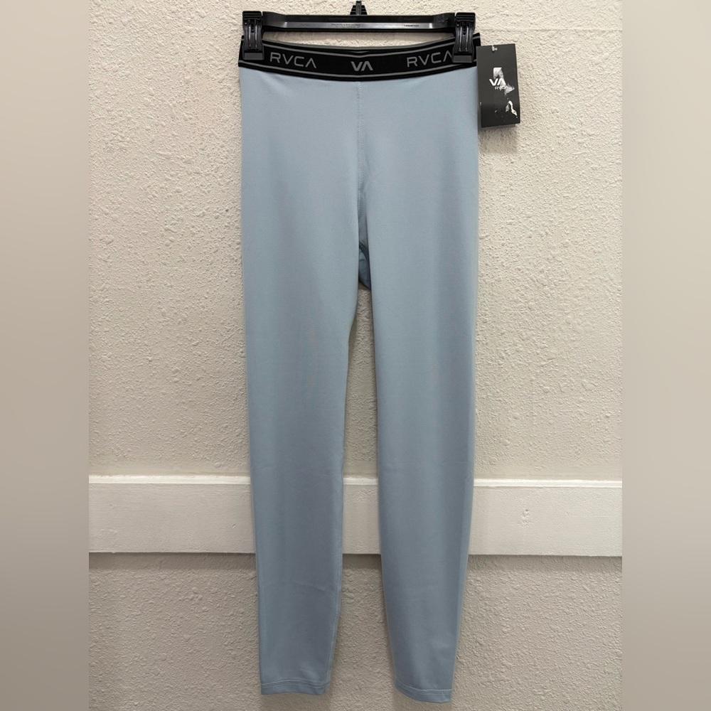 RVCA Base Workout Leggings in Muted Blue NWT Small